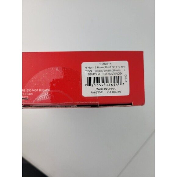 New Balance Men's 4 Pack Performance Premium Boxer Brief Size L 36-38" NIB - Picture 9 of 10